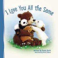 cover of book has drawing of four different types of bears hugging