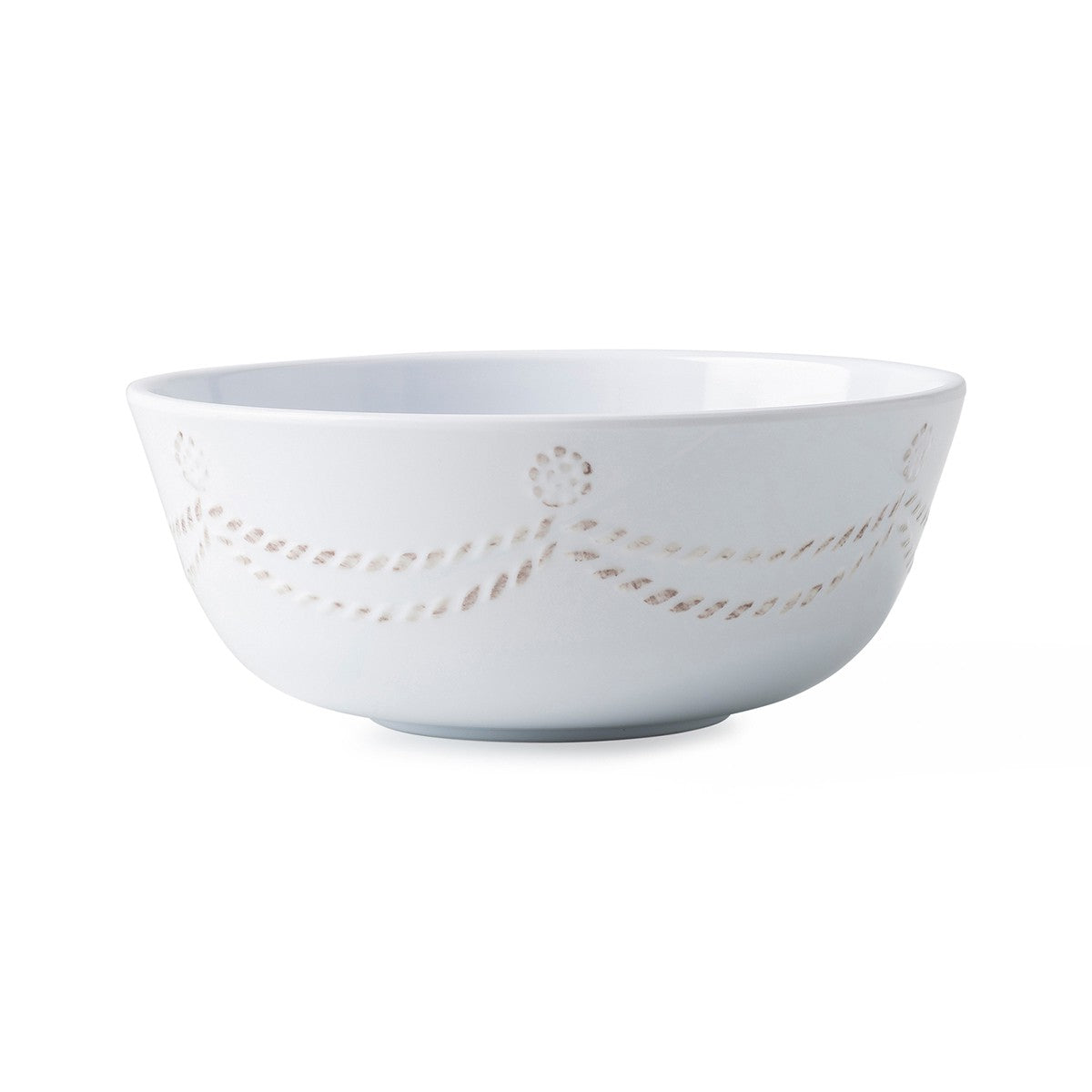 berry and thread melamine cereal bowl on a white background