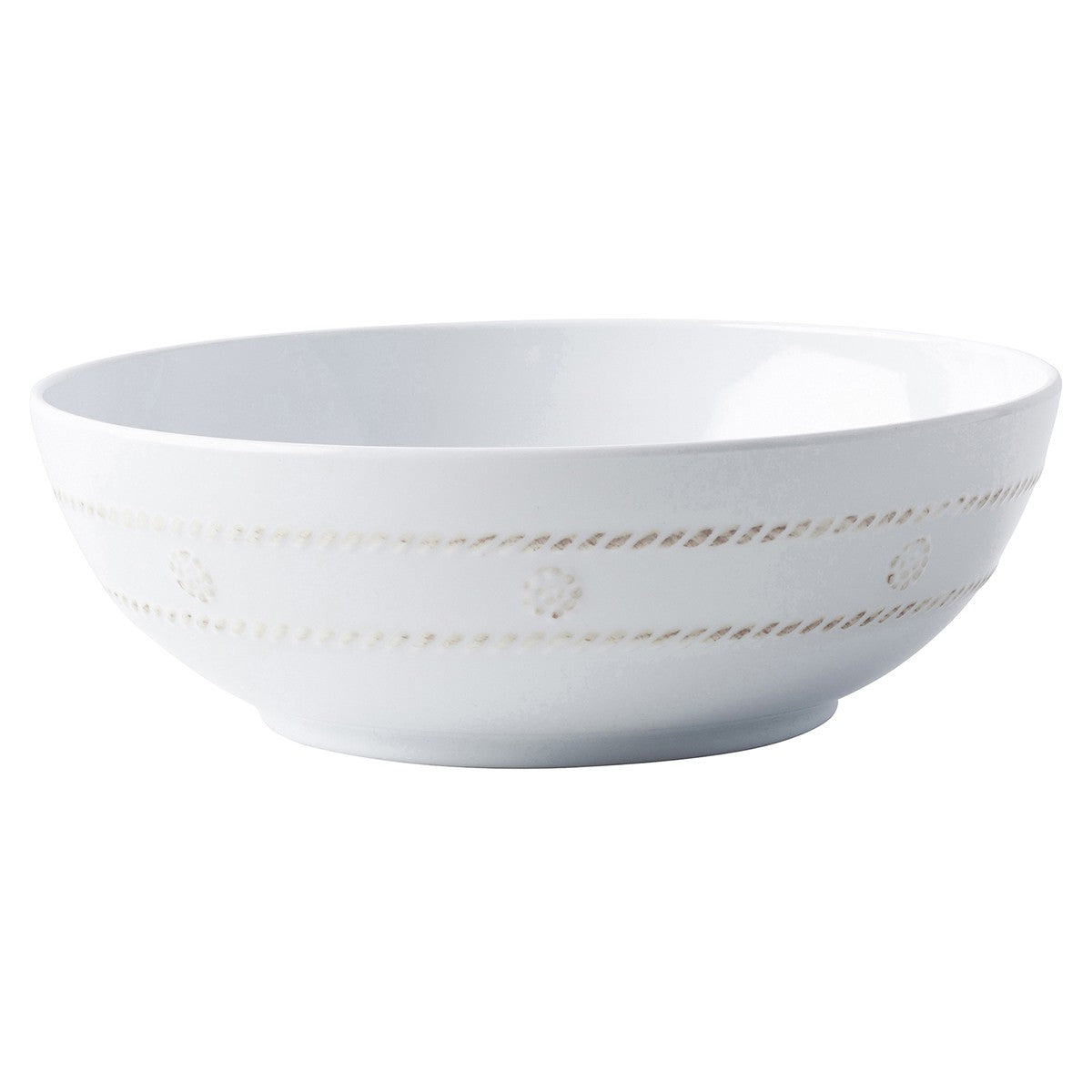 berry and thread melamine coupe bowl on a white background