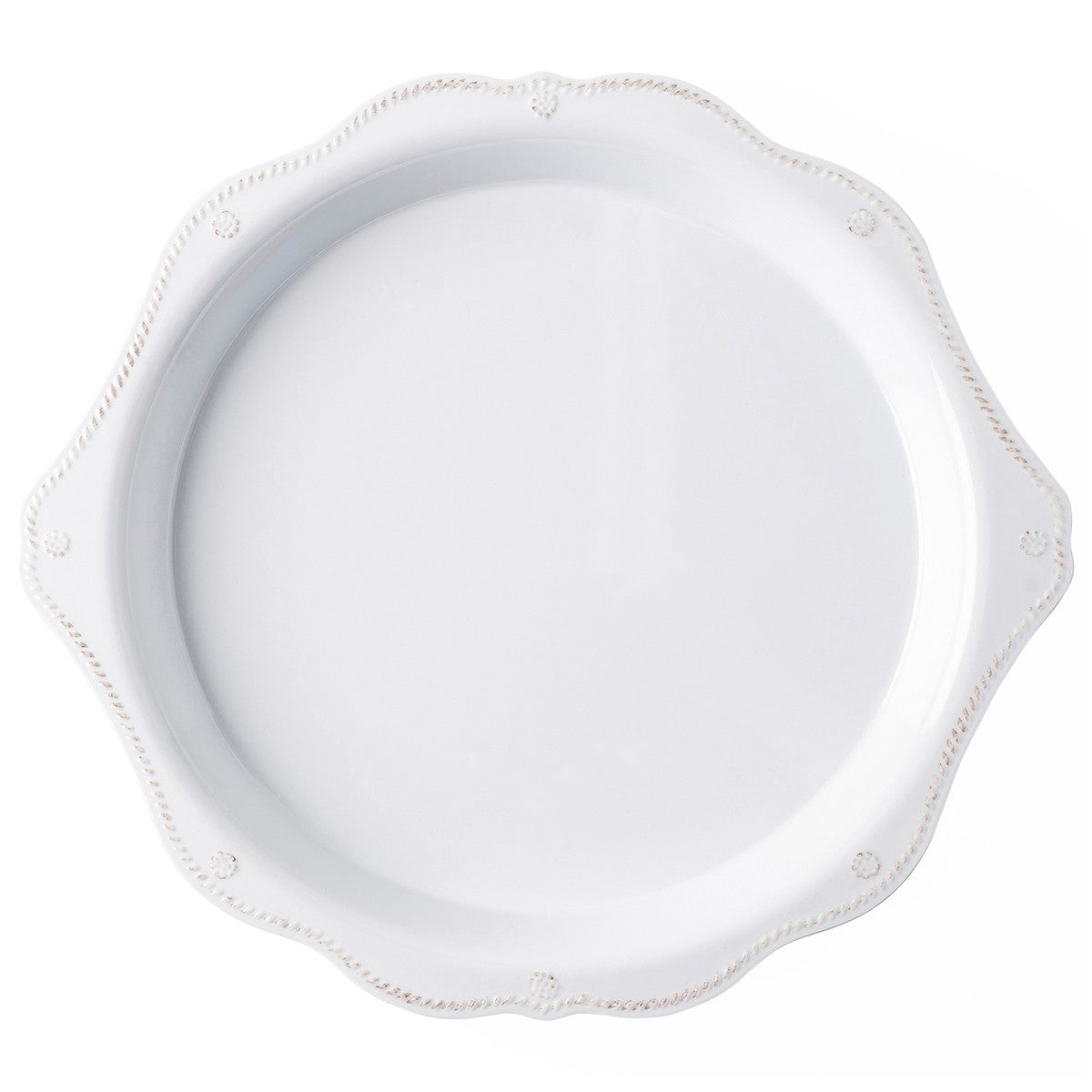 berry and thread large melamine round platter on a white background