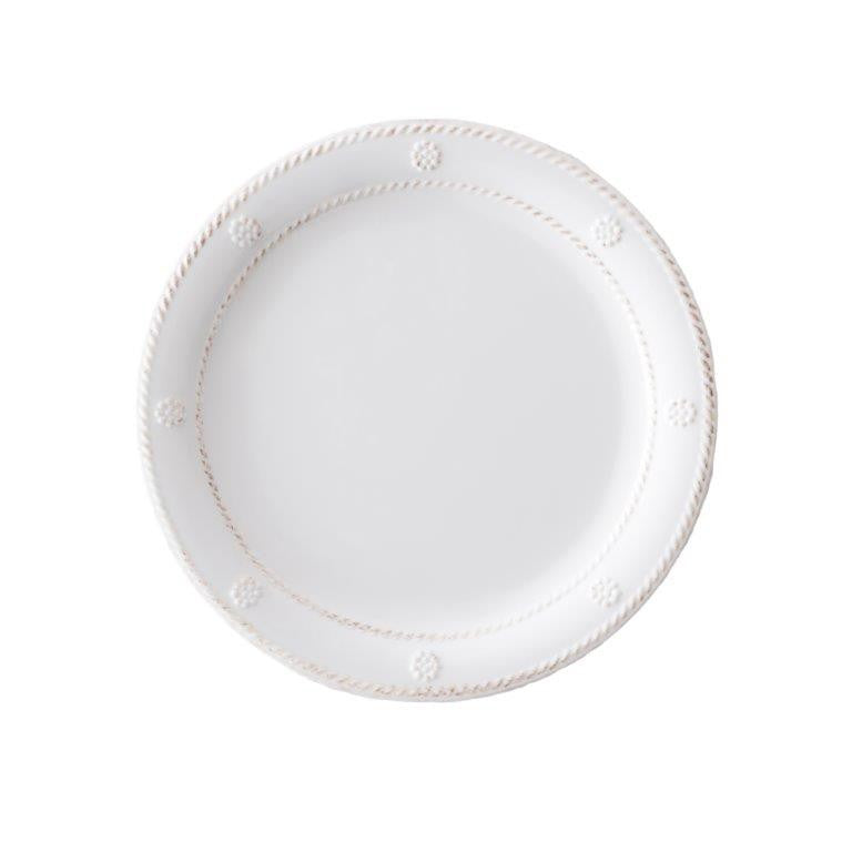 berry and thread melamine salad plate on a white background