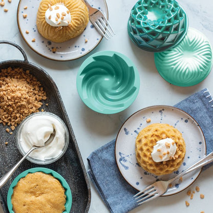 Nordic Ware Mini Bundt Cake Pan - Mint – The Galley Kitchen Shop
