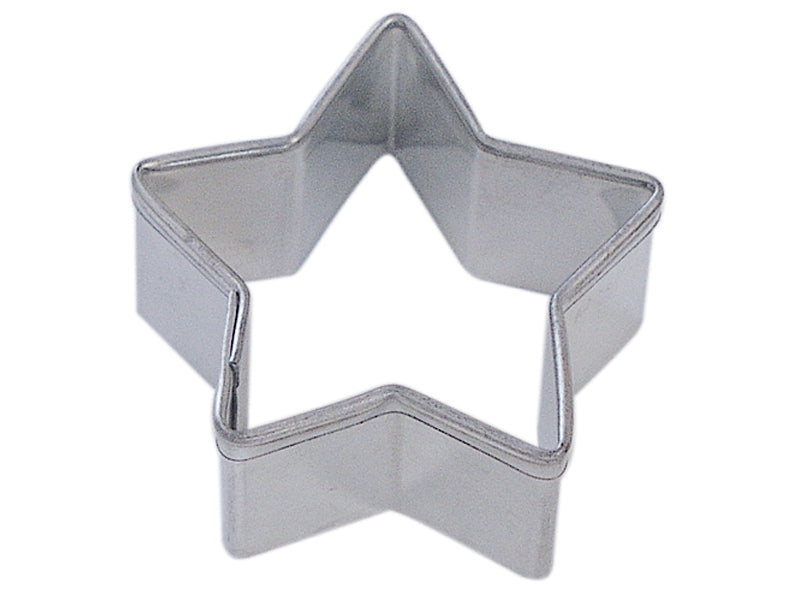 star shaped metal cookie cutter.