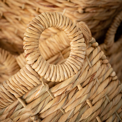 close-up of basket handle.