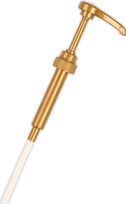Syrup Dispensing Pump on white background.