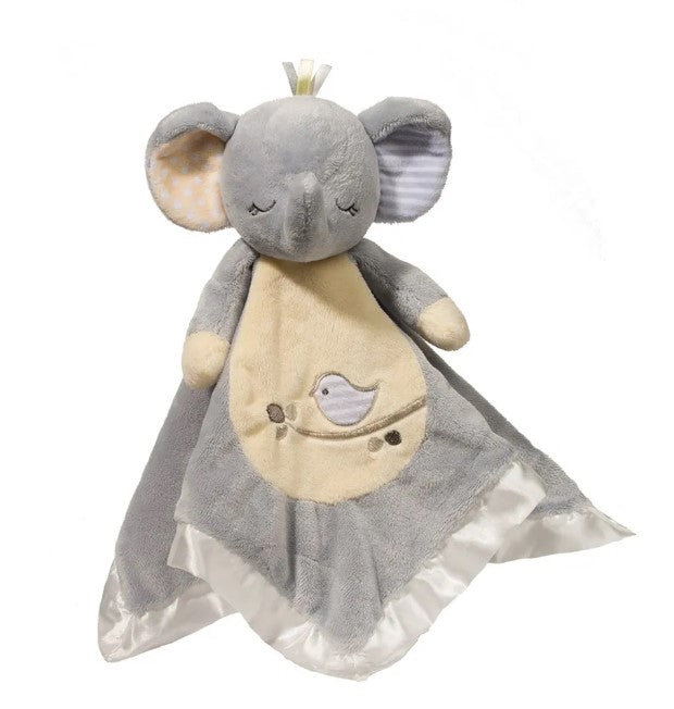 joey gray elephant snuggler displayed on a white background