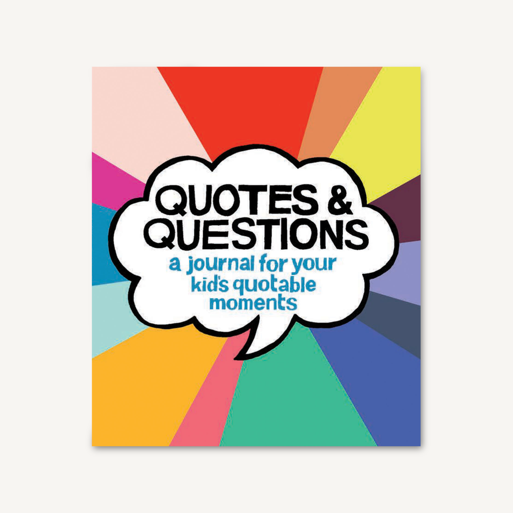 front cover of book with burst of multiple colors and a quote bubble with title