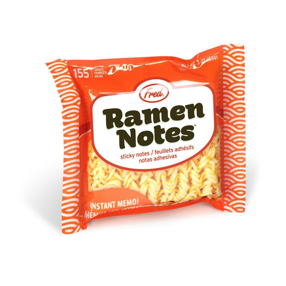 the ramen sticky notes package on a white background