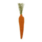 orange fabric carrot with green twine top.