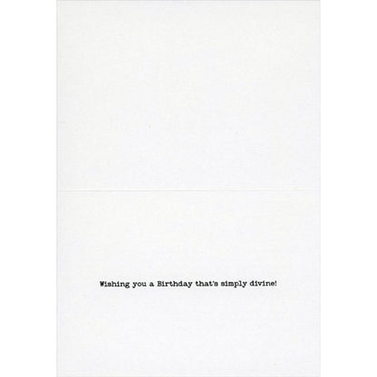 inside of card is white with inside text in black