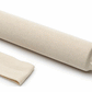 rolling pin with cloth cover on it and another cover folded next to it.