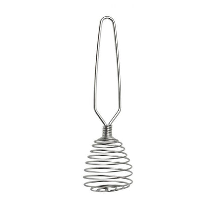 the french coil whisk on a white background