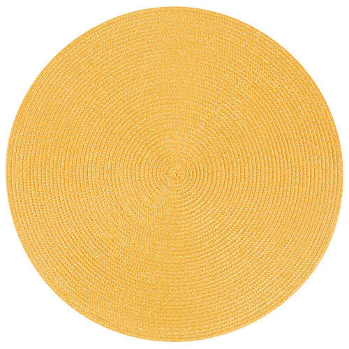 round yellow pacemat.