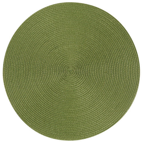 green round placemat.