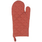 clay colored oven mitt.