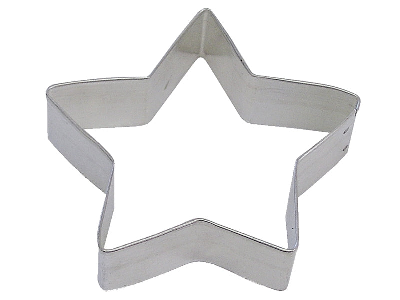 star shaped metal cookie cutter.