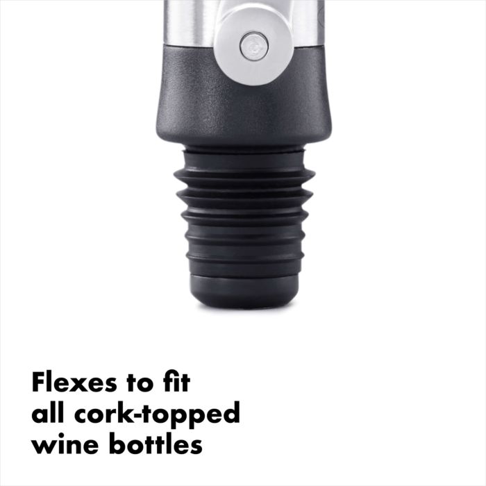 OXO Stainless Steel Wine Stopper and Pourer New In Package Dishwasher Safe