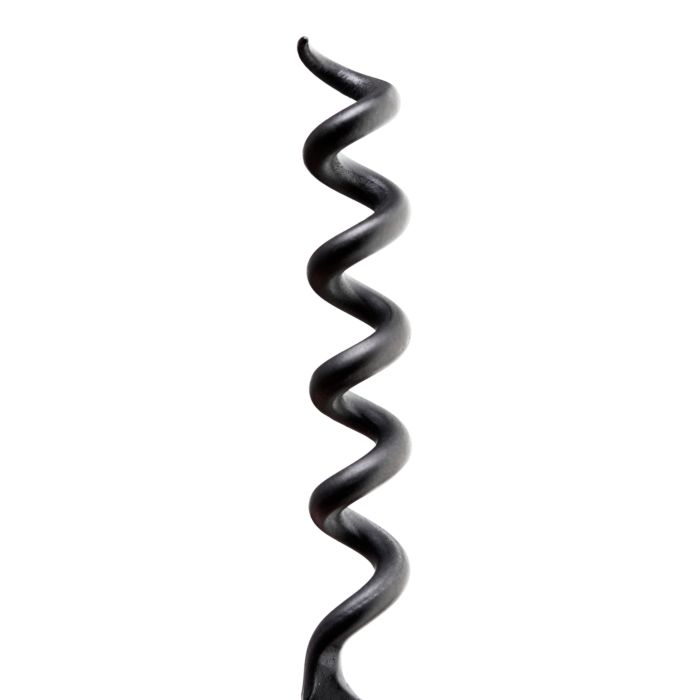 close-up corkscrew worm.