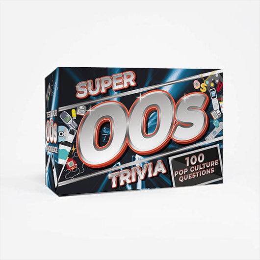 the super 00s trivia package on a white background