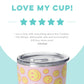 5 star review of mug stating "love my cup!"