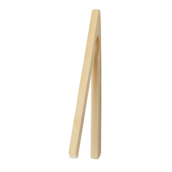 the short bamboo toast tongs on a white background