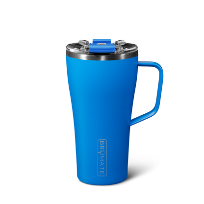 22 ounce matte azure toddy on a white background