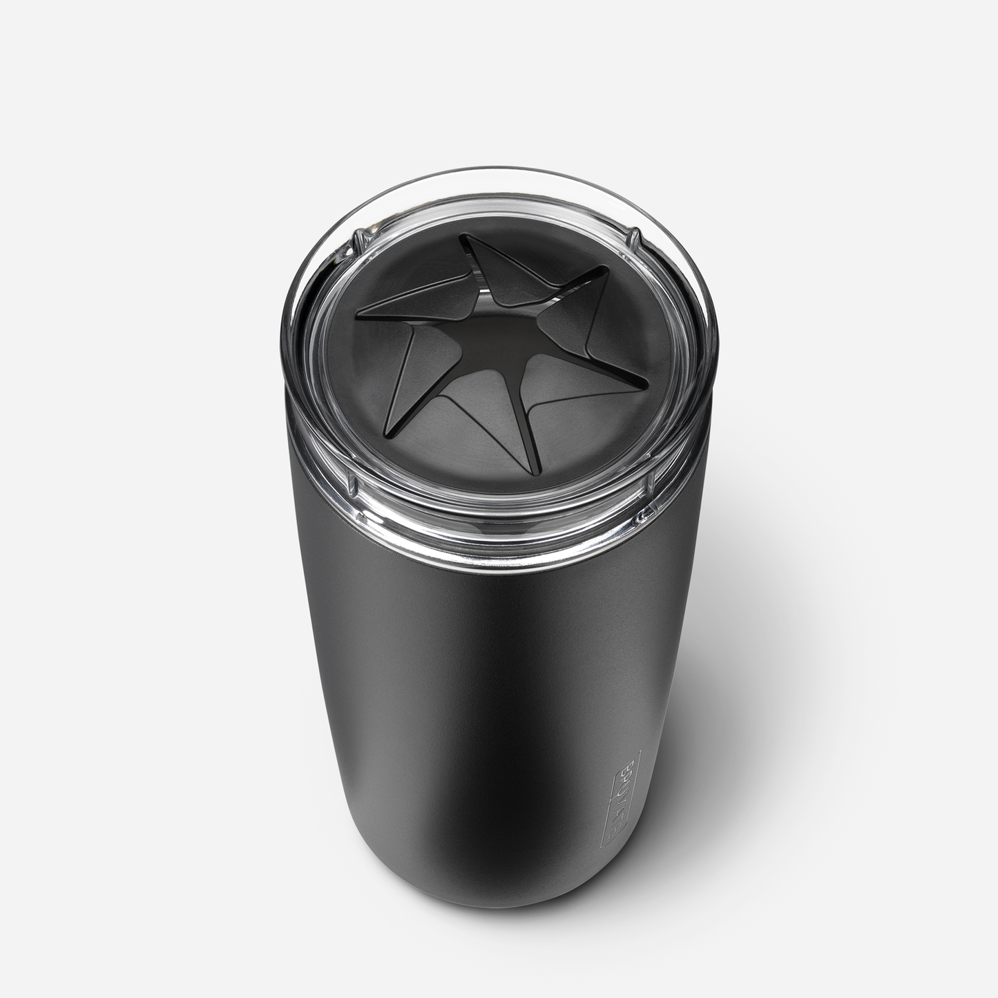 top view of the togosa with the lid for a wine bottle on a white background