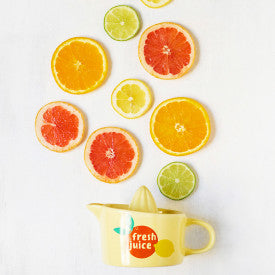 juicer arranged with citrus slices.