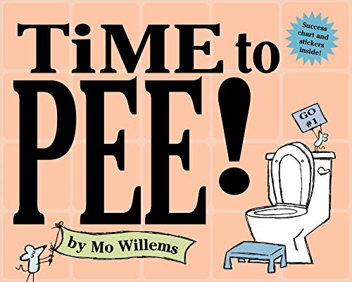 pink front cover with a toilet, title, and authors name