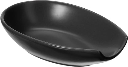 Oggi - Spooner Ceramic Spoon Rest, Black