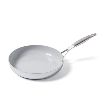 fry pan on white background.