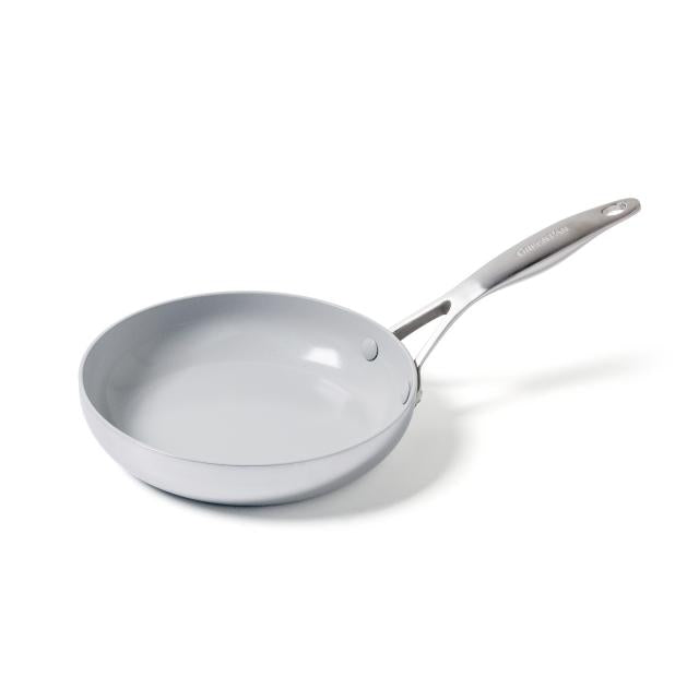fry pan on white background.