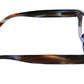 side view of multi horn hazel glasses on a white background 
