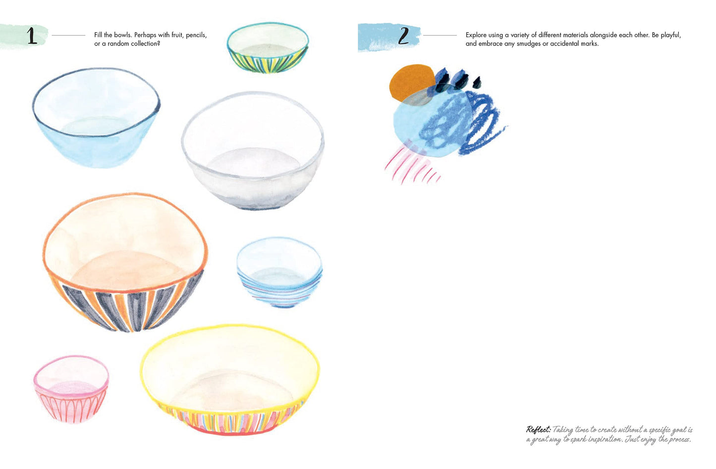 inside look with sketches of multiple different bowls and text