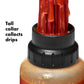an illustration of the tall collar on the good grips grilling basting bottle
