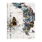 note card with butterfly map design.