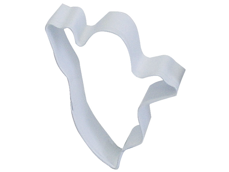 ghost shaped metal cookie cutter.