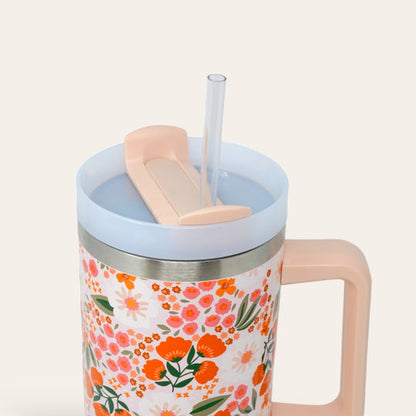close up top angled view of the sweet meadow take me everywhere tumbler