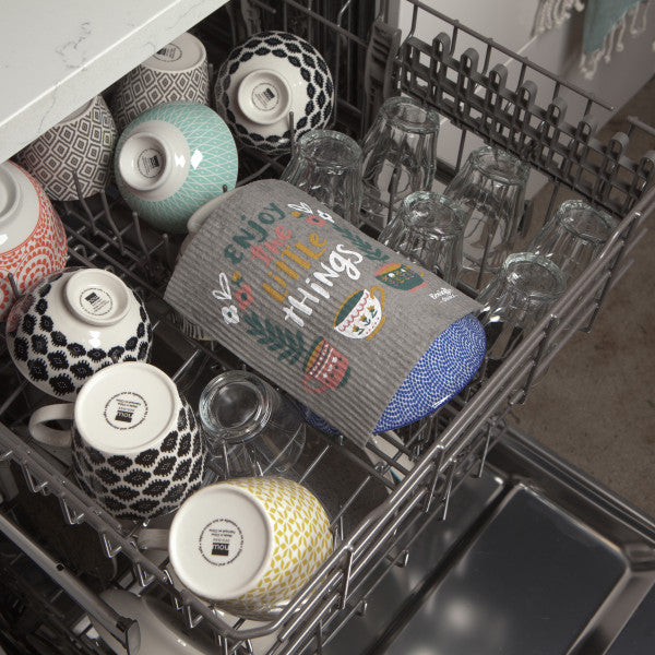 swedish dishcloth in dishwasher.