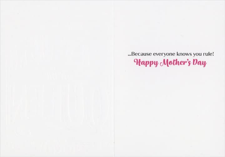 inside of card is white with text described in description 